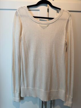 Lululemon Size L Sunset Savasana Pullover II Light Beige Long Sleeve Sweater